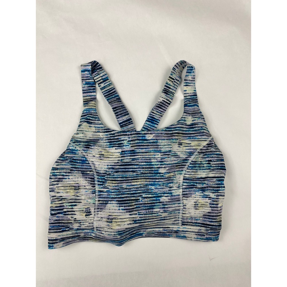 Lululemon Pure Practice Bra Women's Size 6 Blurry Belle Multi/Seamist